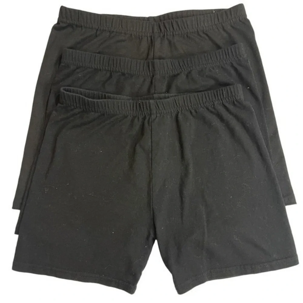 Amazon Girl's 3-Pack‎ Cartwheel Shorts Black Size M 10/12
